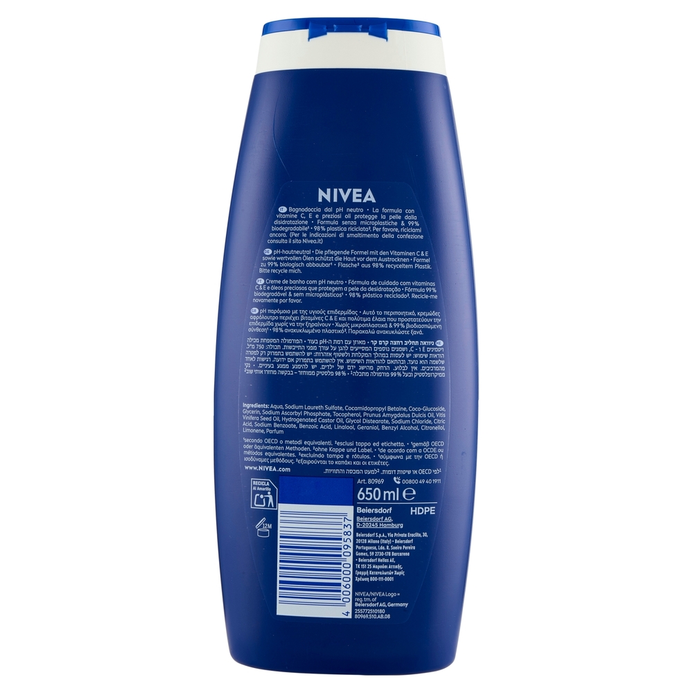 Nivea Creme Care Caring Foam Bath 650 ml